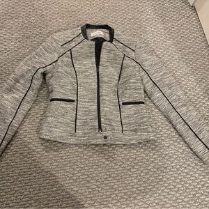 Calvin Klein Gray and Black Women's Blazer